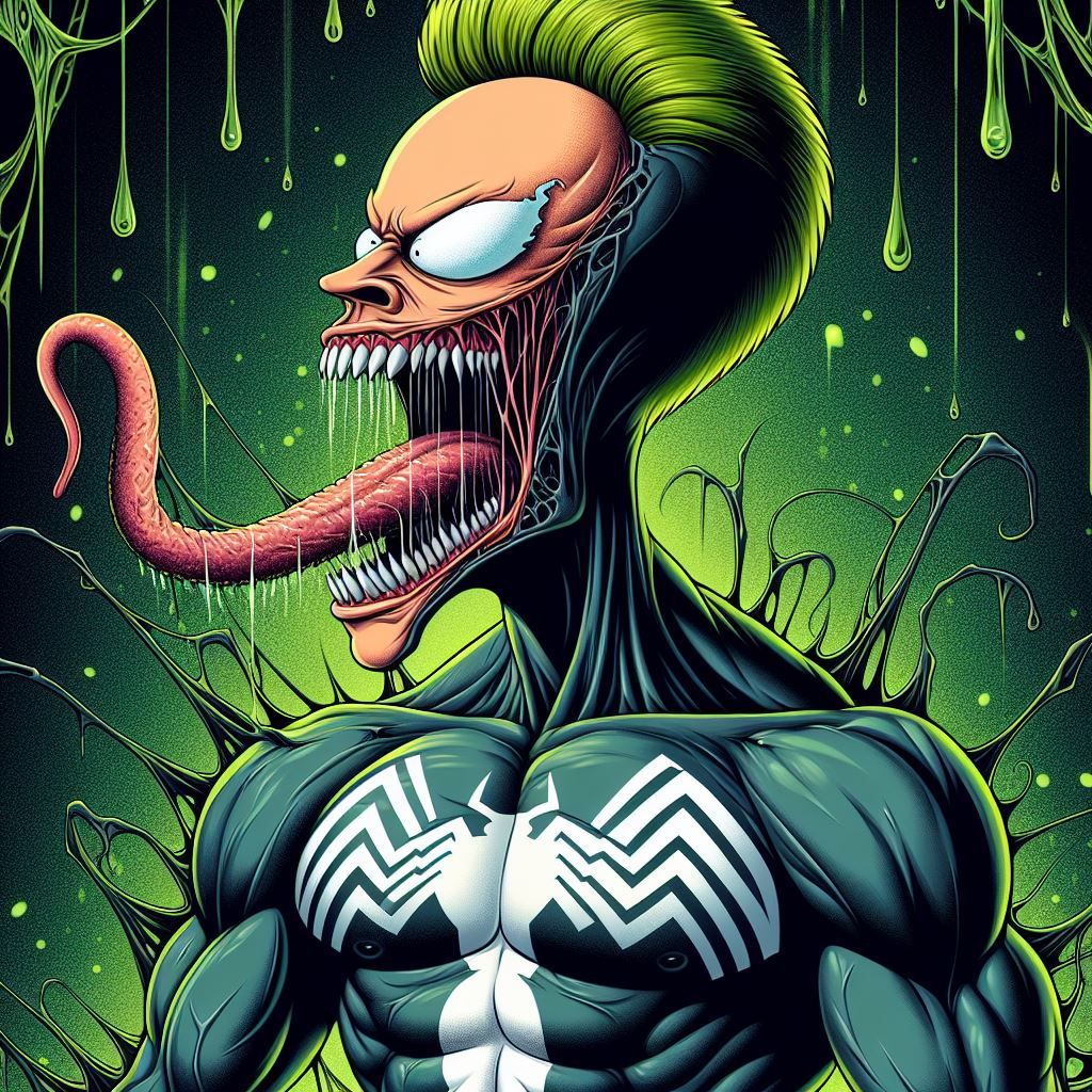 Beavis as Venom