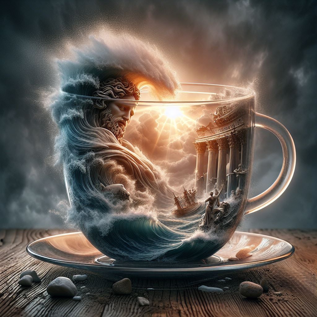 Poseidon in a cup