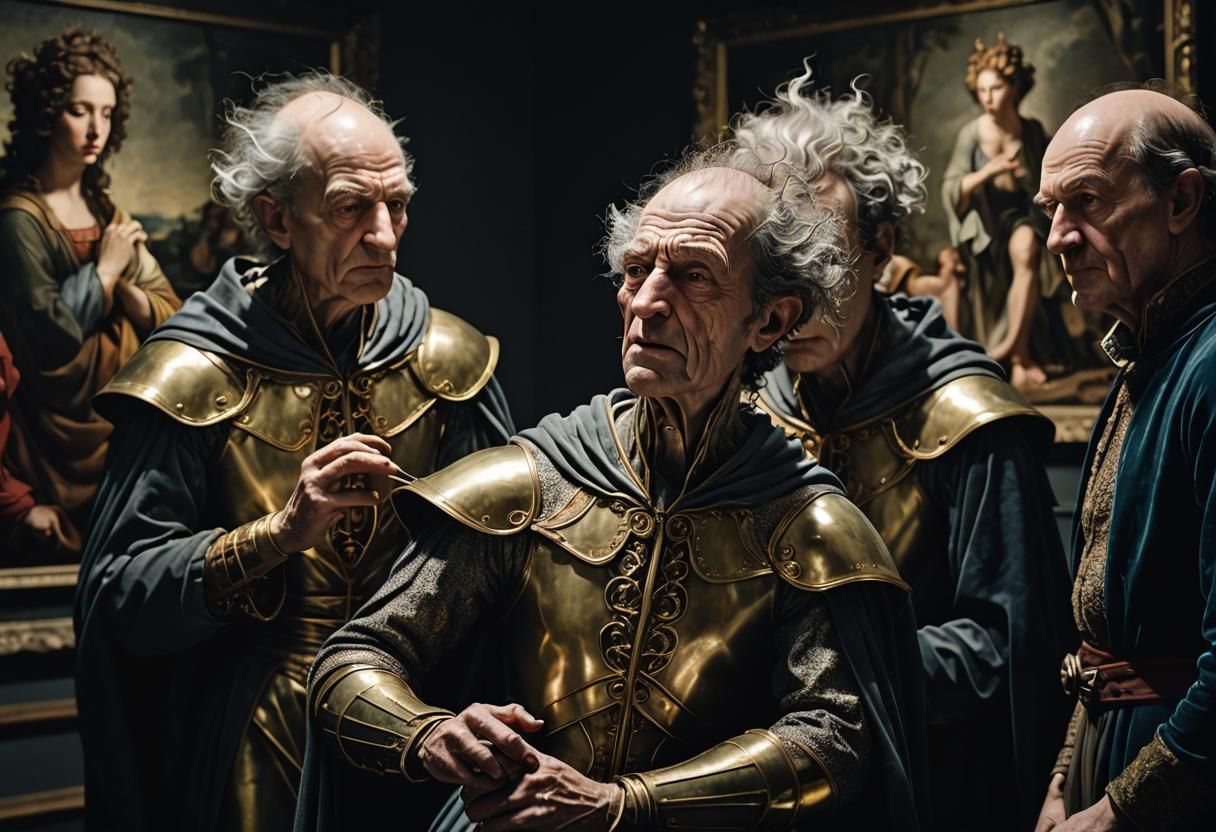 Trio of 'down from a Painting Guys'  