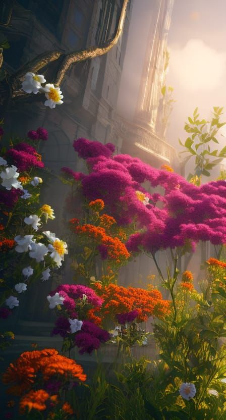 fantastic flowers 3D Game Cinematic Feel, Epic 3D Videogame ...