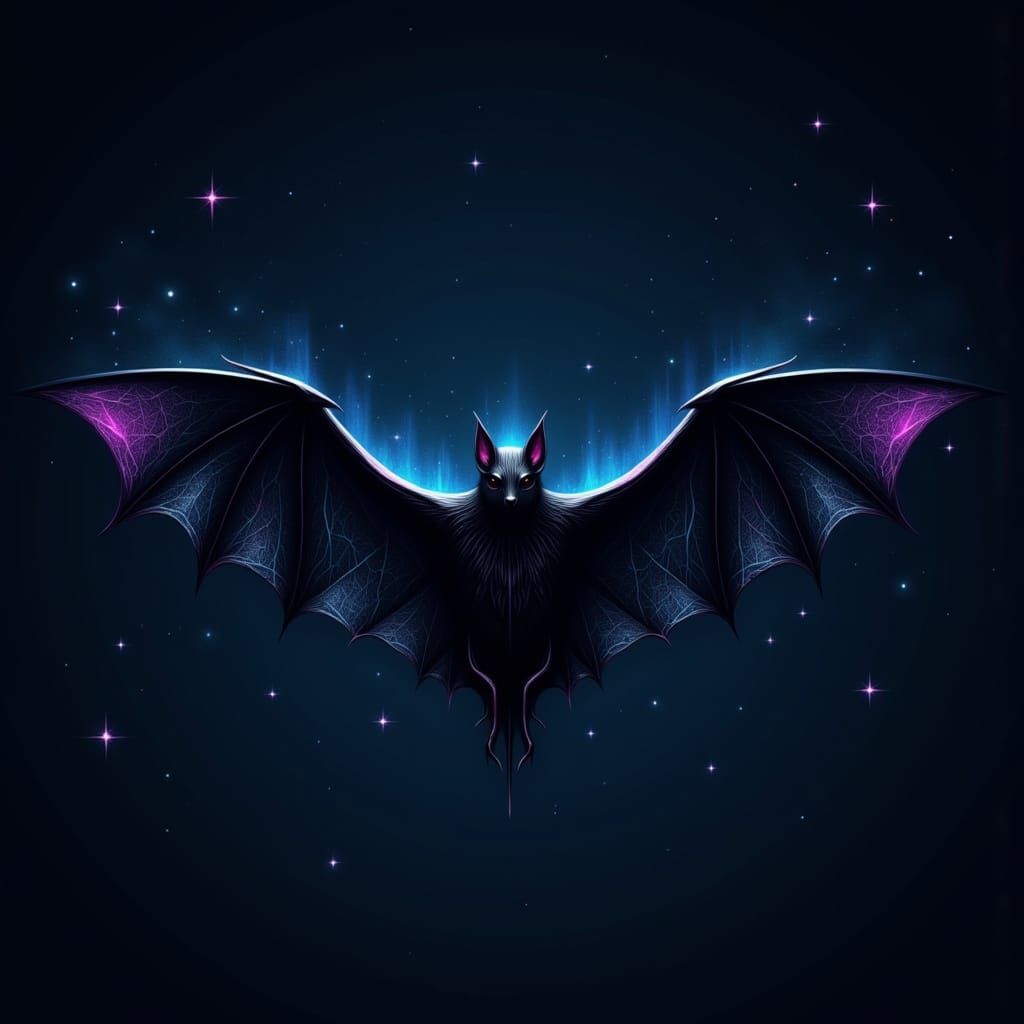 Bat with geometric wings <lora:Animals:1.0> <lora:Art Machina AR1:1.0> <lora:KakSurrealChaos:1.0> <lora:Trifecta:1.0>