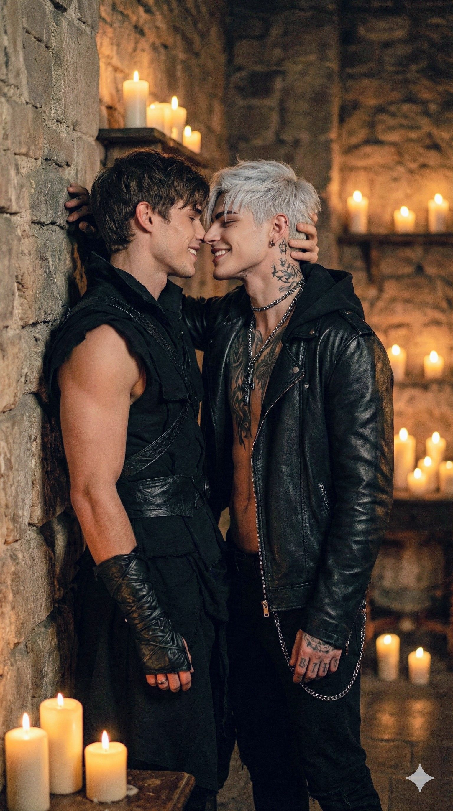 Candlelit Affectionate Embrace