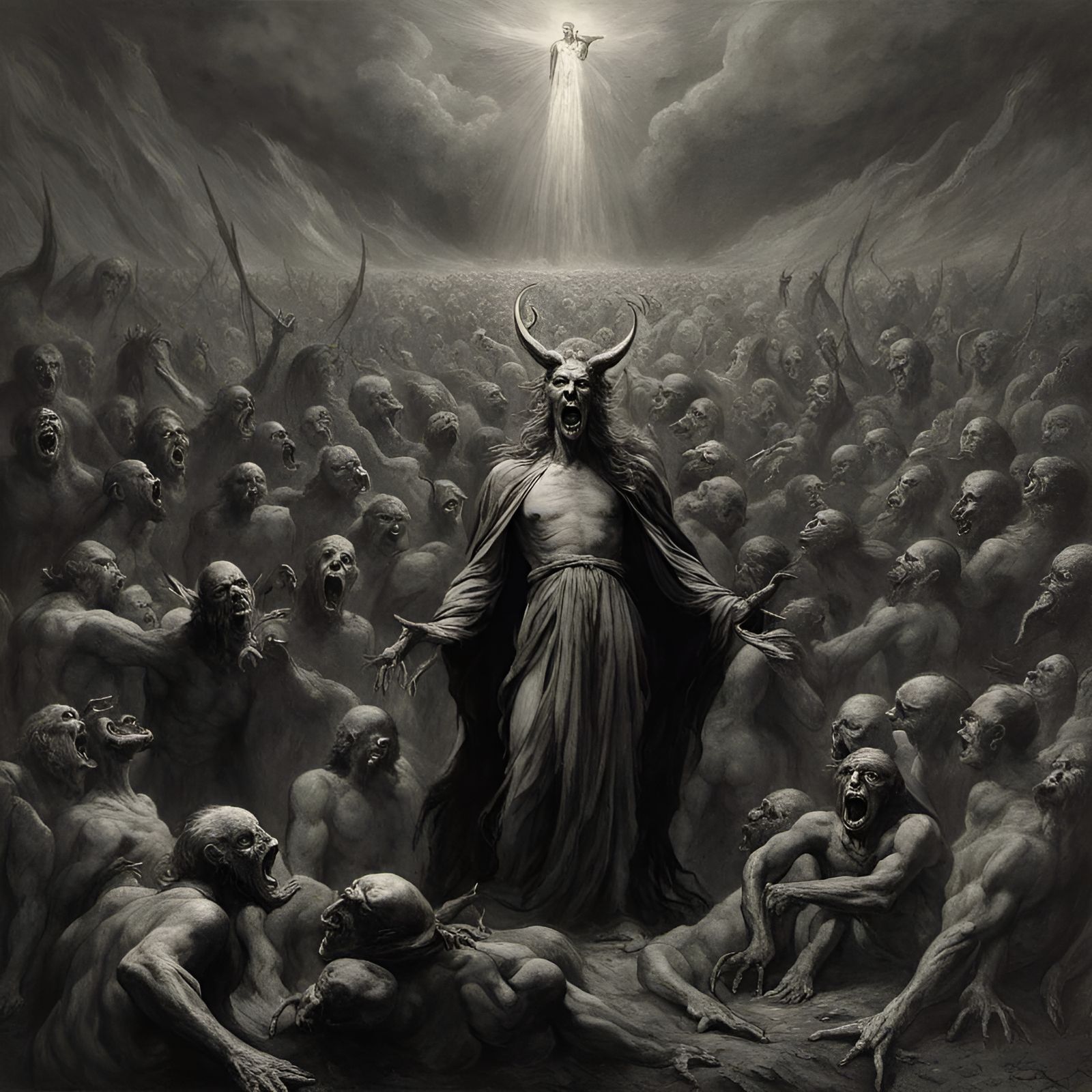 Lucifer ruler of Hell AI Generated Artwork NightCafe Creator