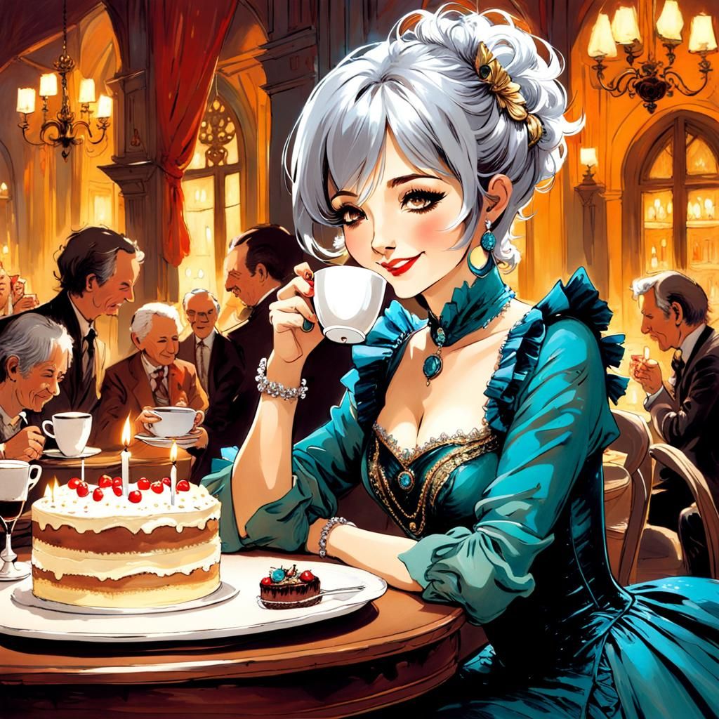 Birthday in a Cafe