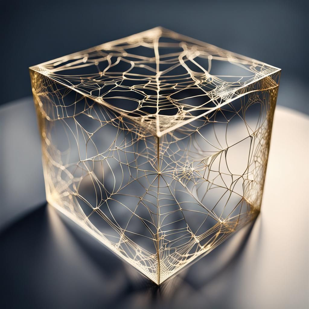 Spiderweb Cubed  by @Jim Ephree