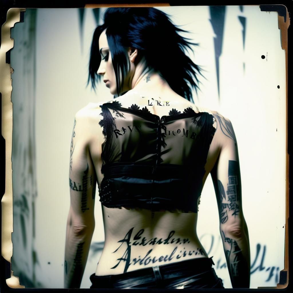 Girl with tattoos