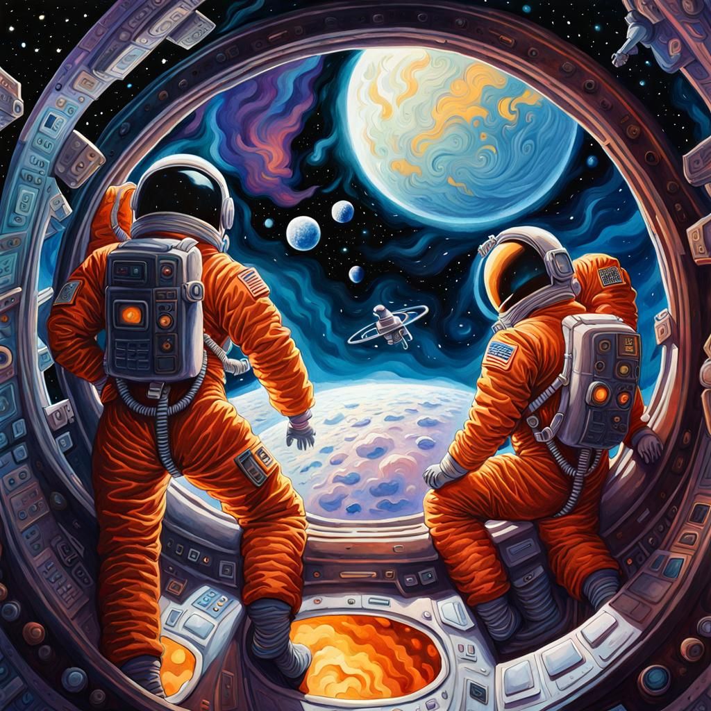 Astronaut live in the spacecraft