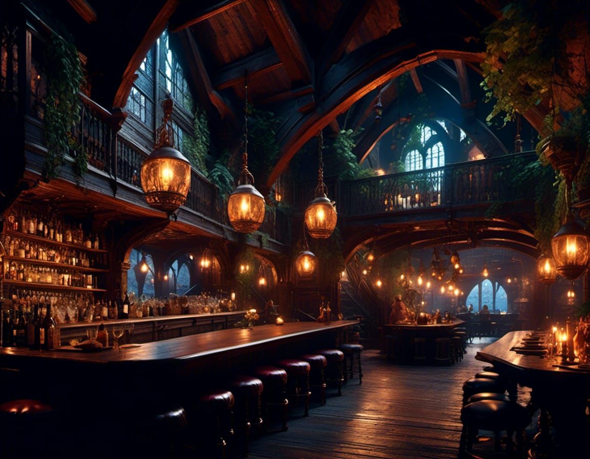 Magical Tavern - Ai Generated Artwork - Nightcafe Creator