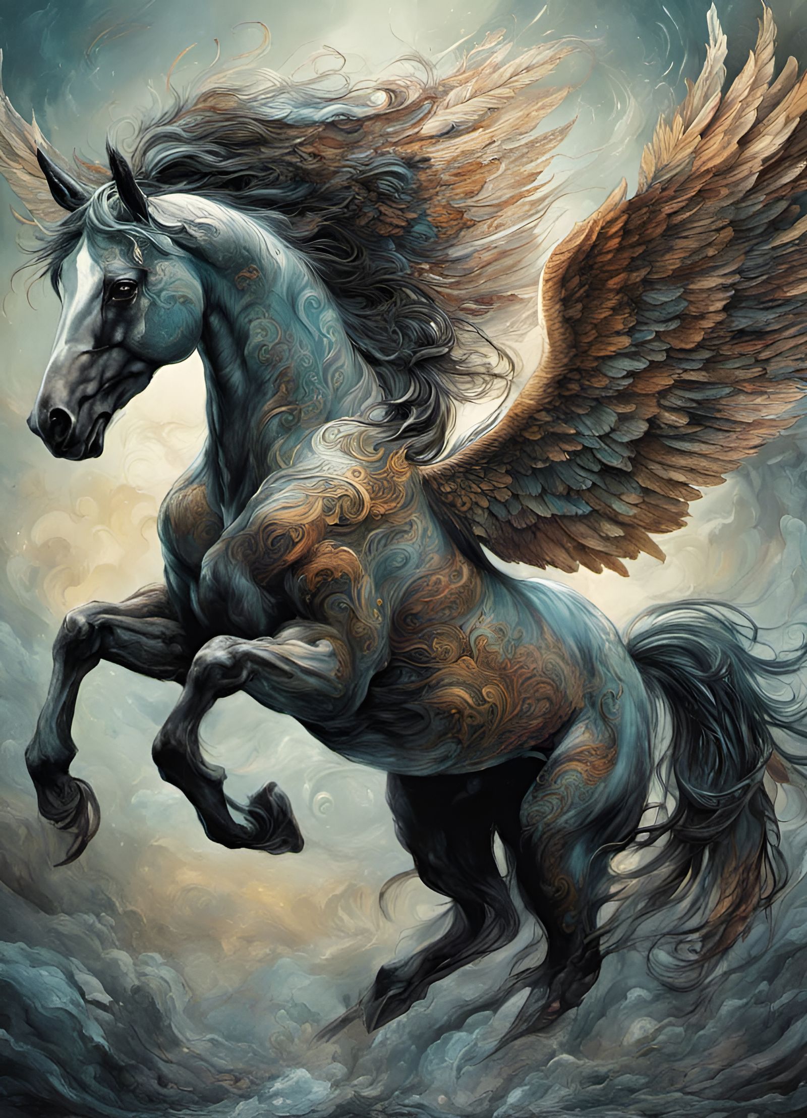 Mighty Pegasus  by @SirHeckerich