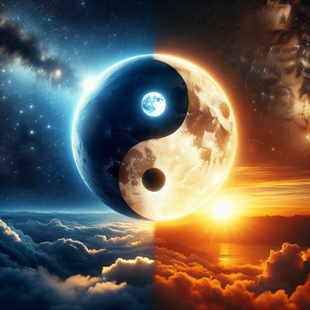 Yin and Yang Moon