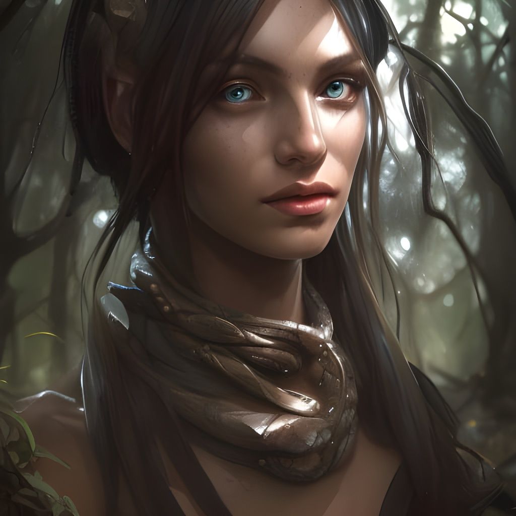 dark elf in the woods, finely detailed, ultra realistic - AI Generated ...