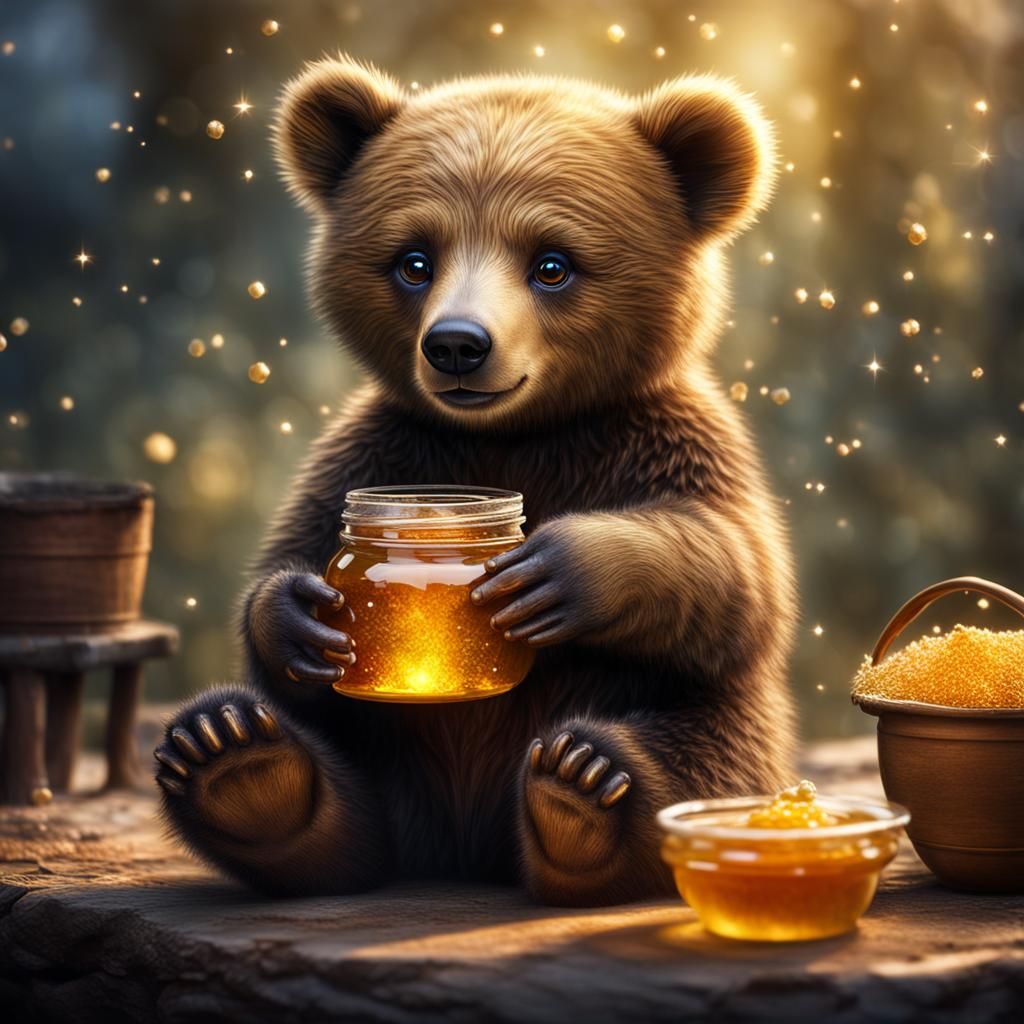 Young Cub's Jar of Honey