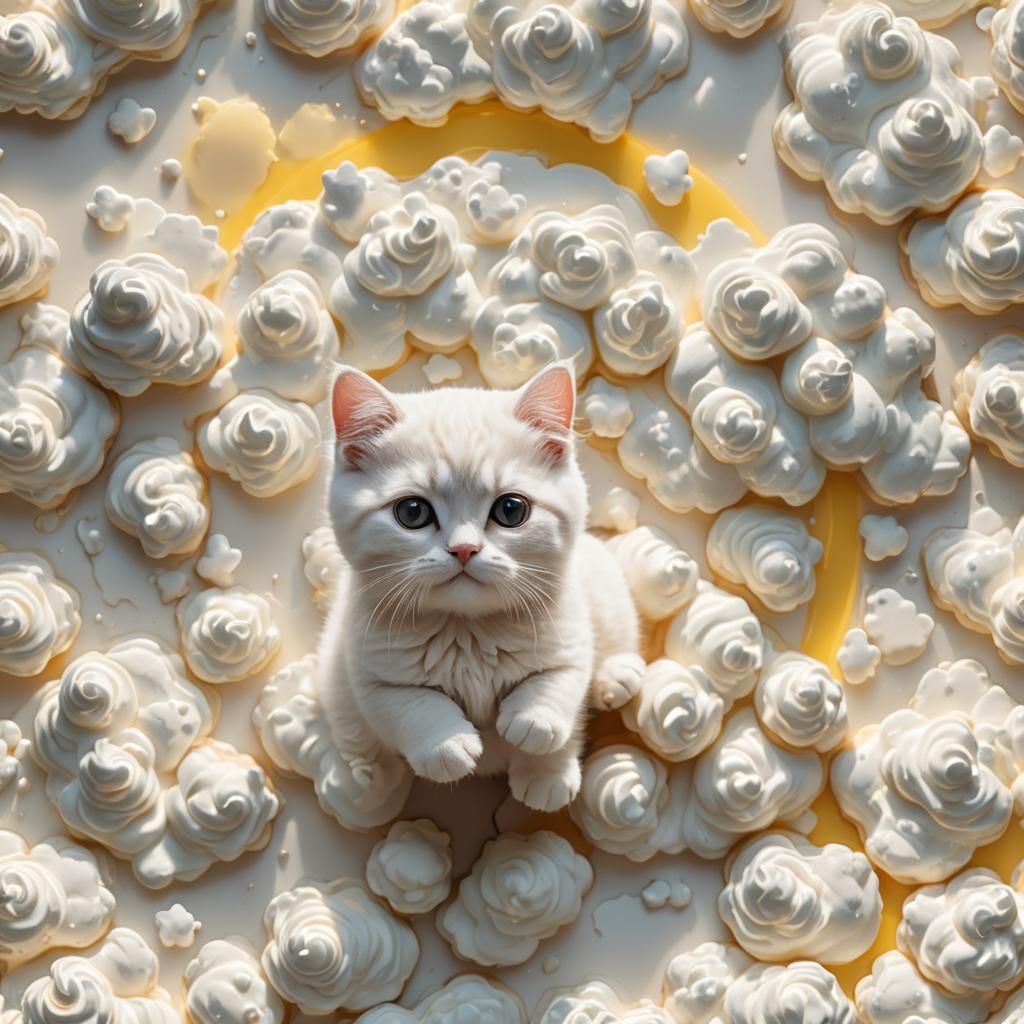 meringue cat