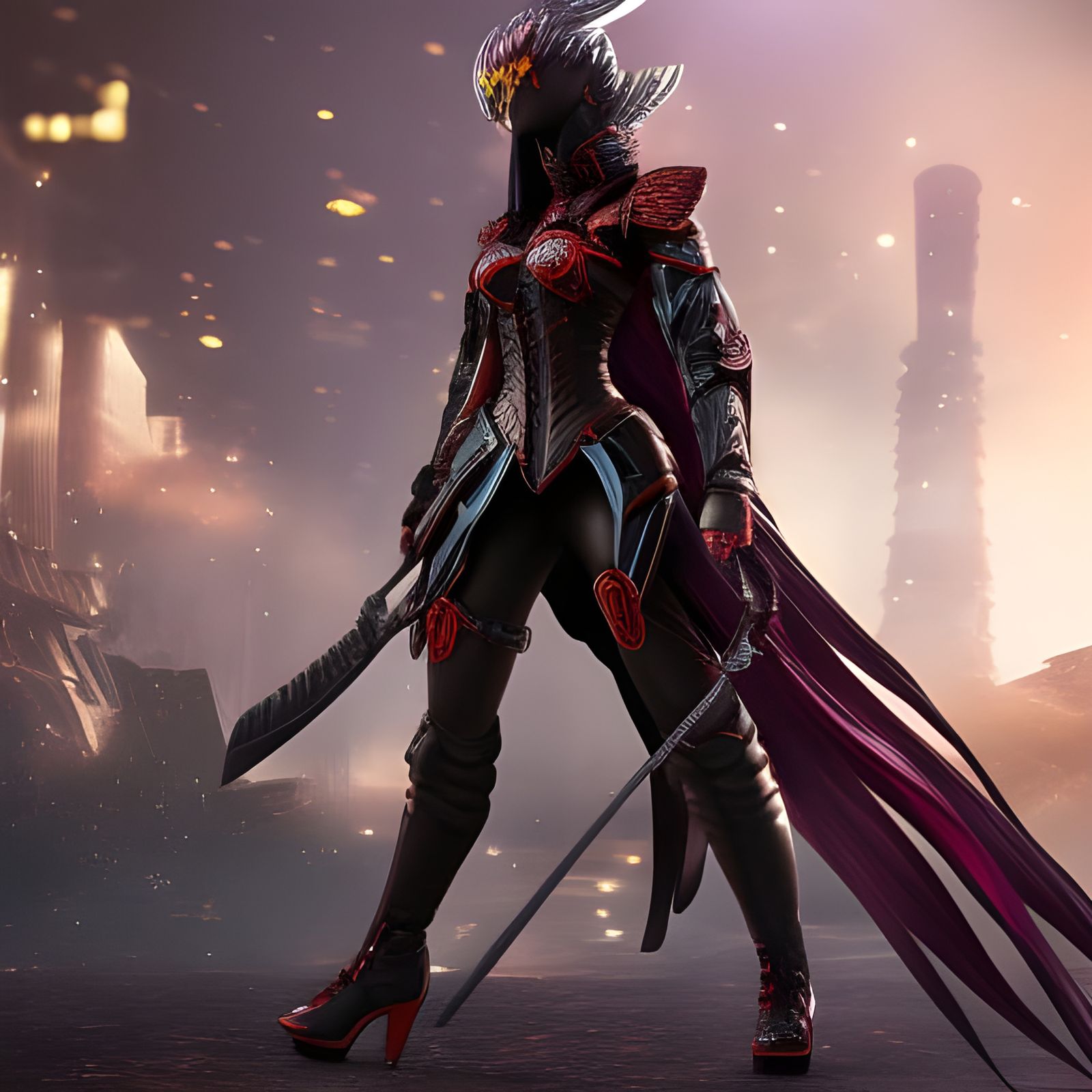 Tokyo ghoul beautiful Sakura dragon armor girl! distinct lig...