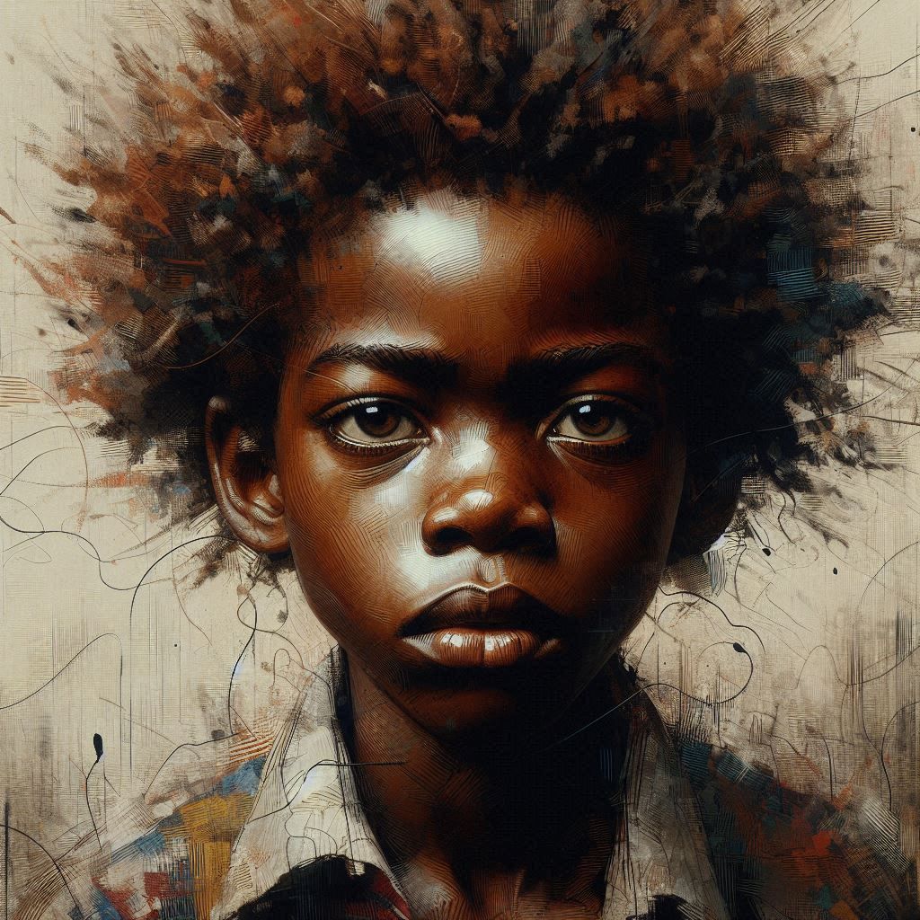 Portrait of an African kid