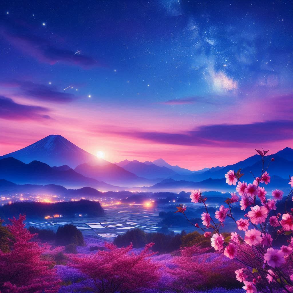 Blue Mountain Sunset