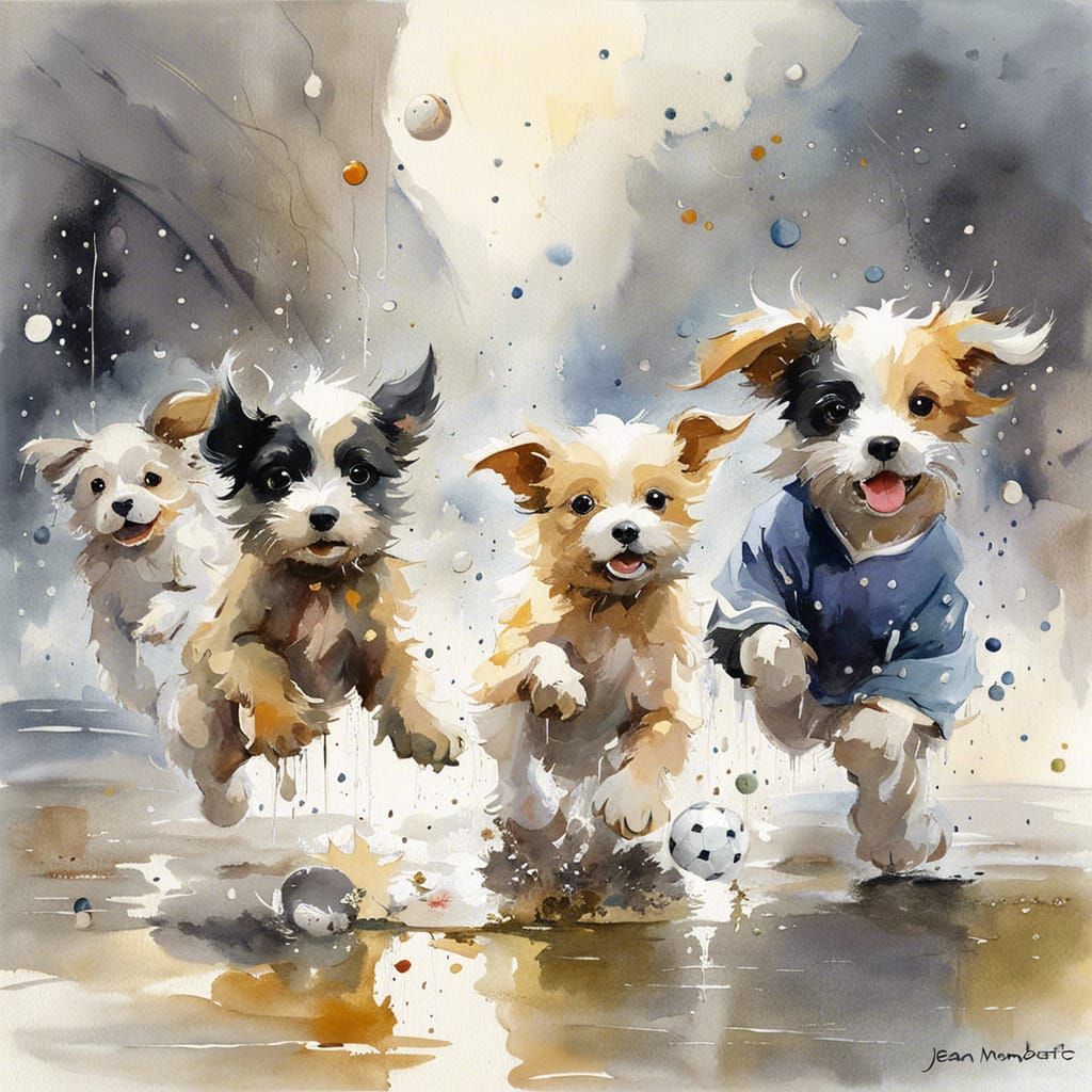 Cute best sale dogs playing