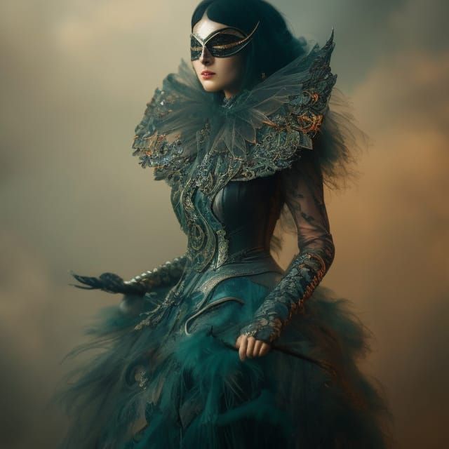 Pretty Victorian Mysterious Woman  by @Miny Boy