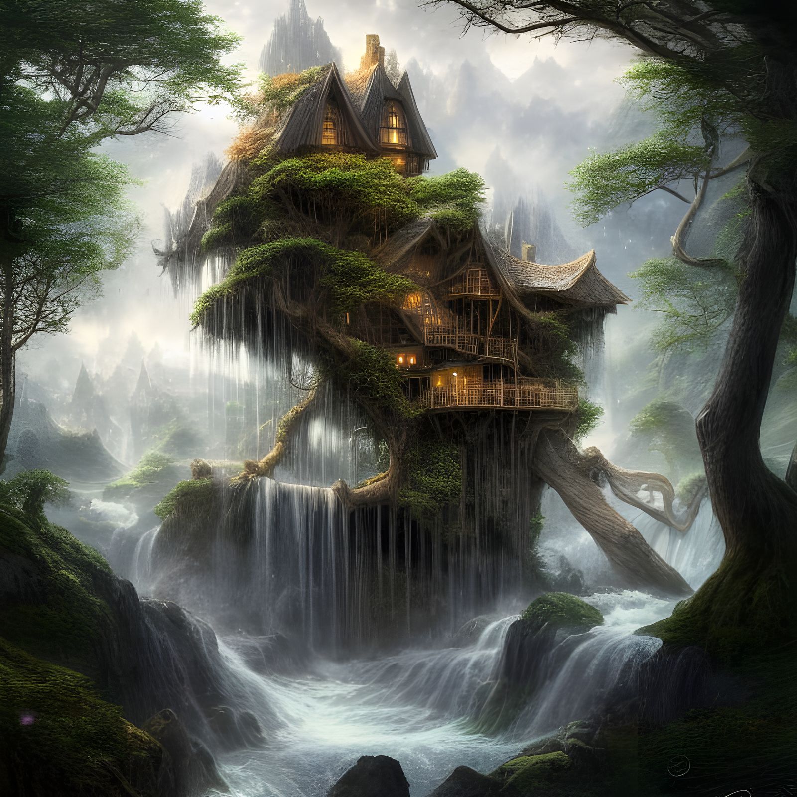 Rainforest Fantasy landscape  undefined