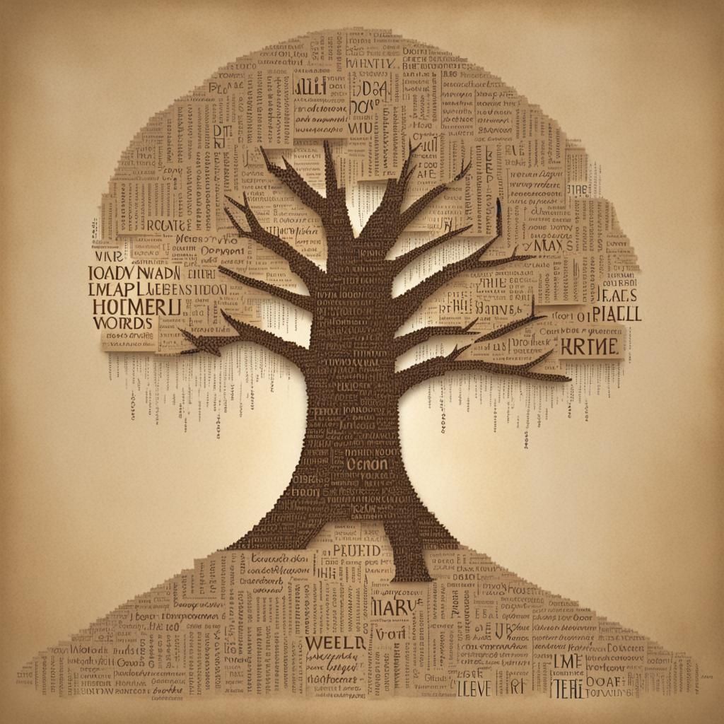 Word tree…. - AI Generated Artwork - NightCafe Creator