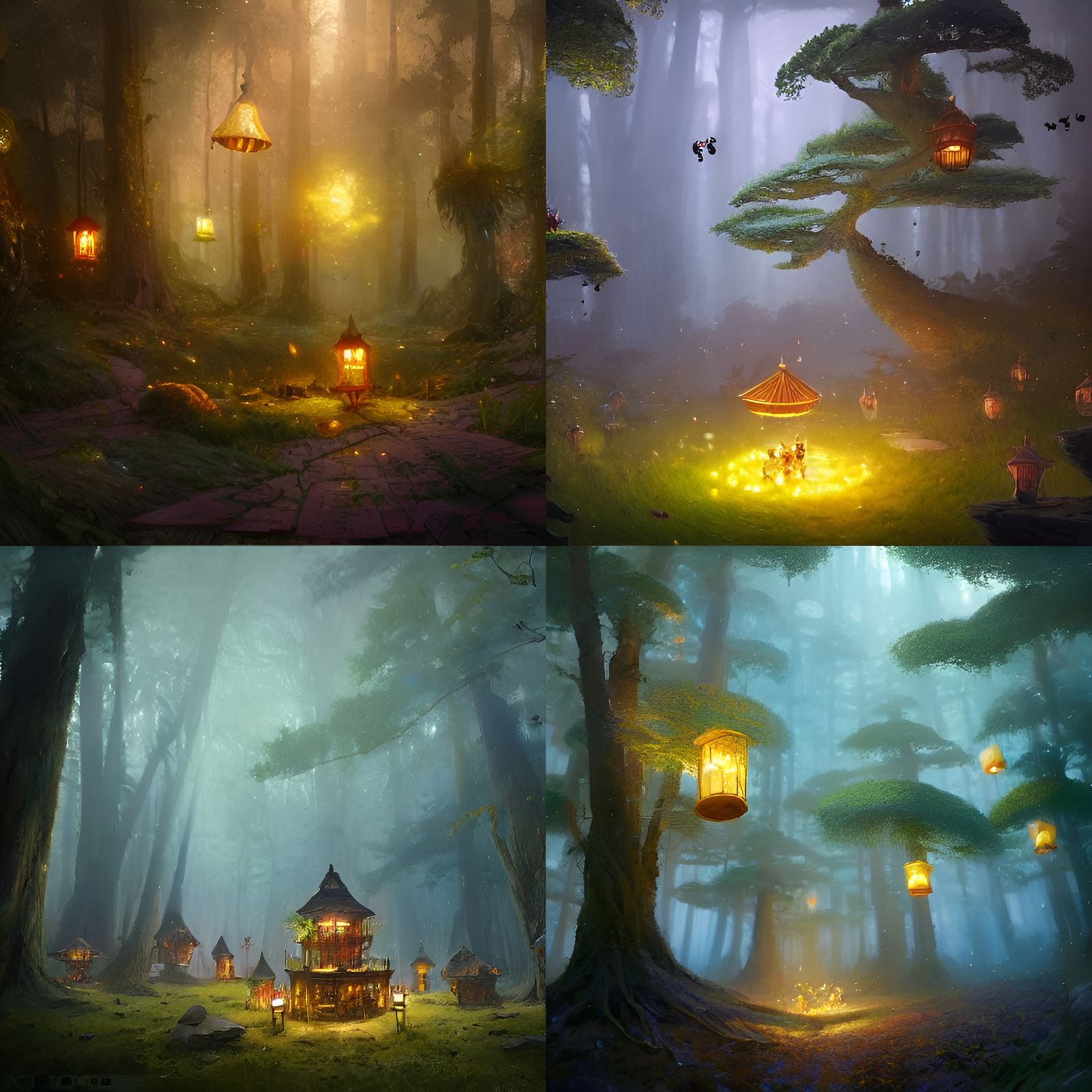 Magical Forest Lanterns