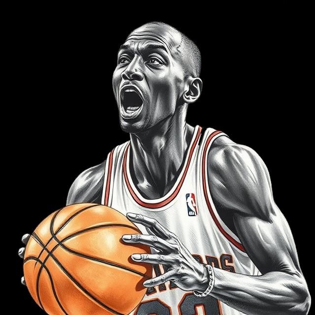 MICHAEL JORDAN PLAYING BASKETBALL FOR THE WASHINGTON WIZARDS...