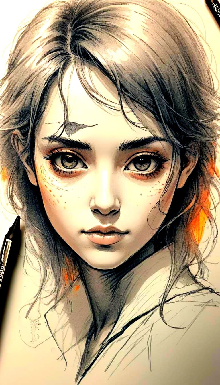 Sharpie Stylized Portrait