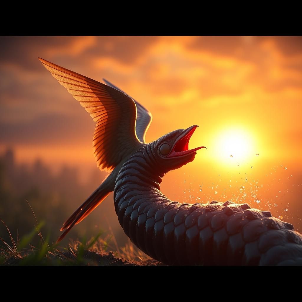 Early worm catches the bird AI Generated Artwork NightCafe Creator