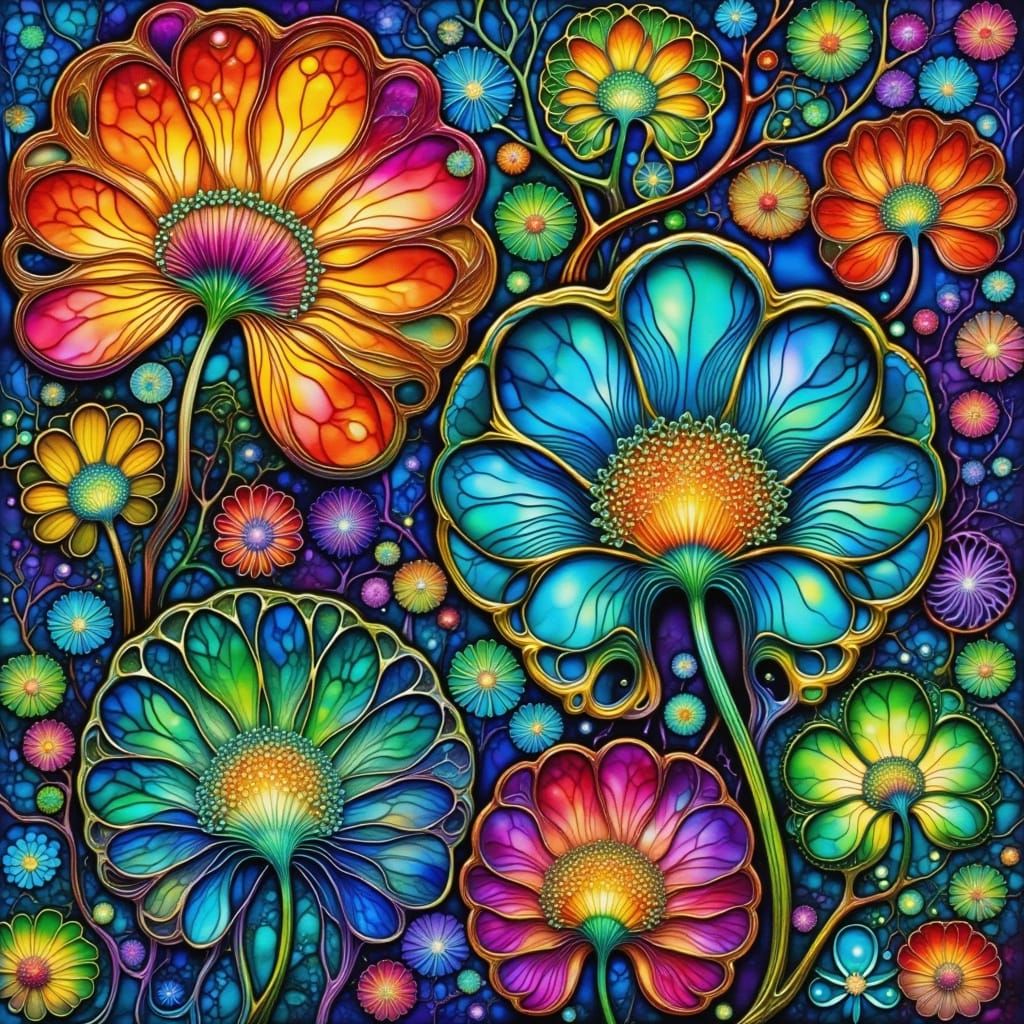 Fractal Flowers  by @Debi 