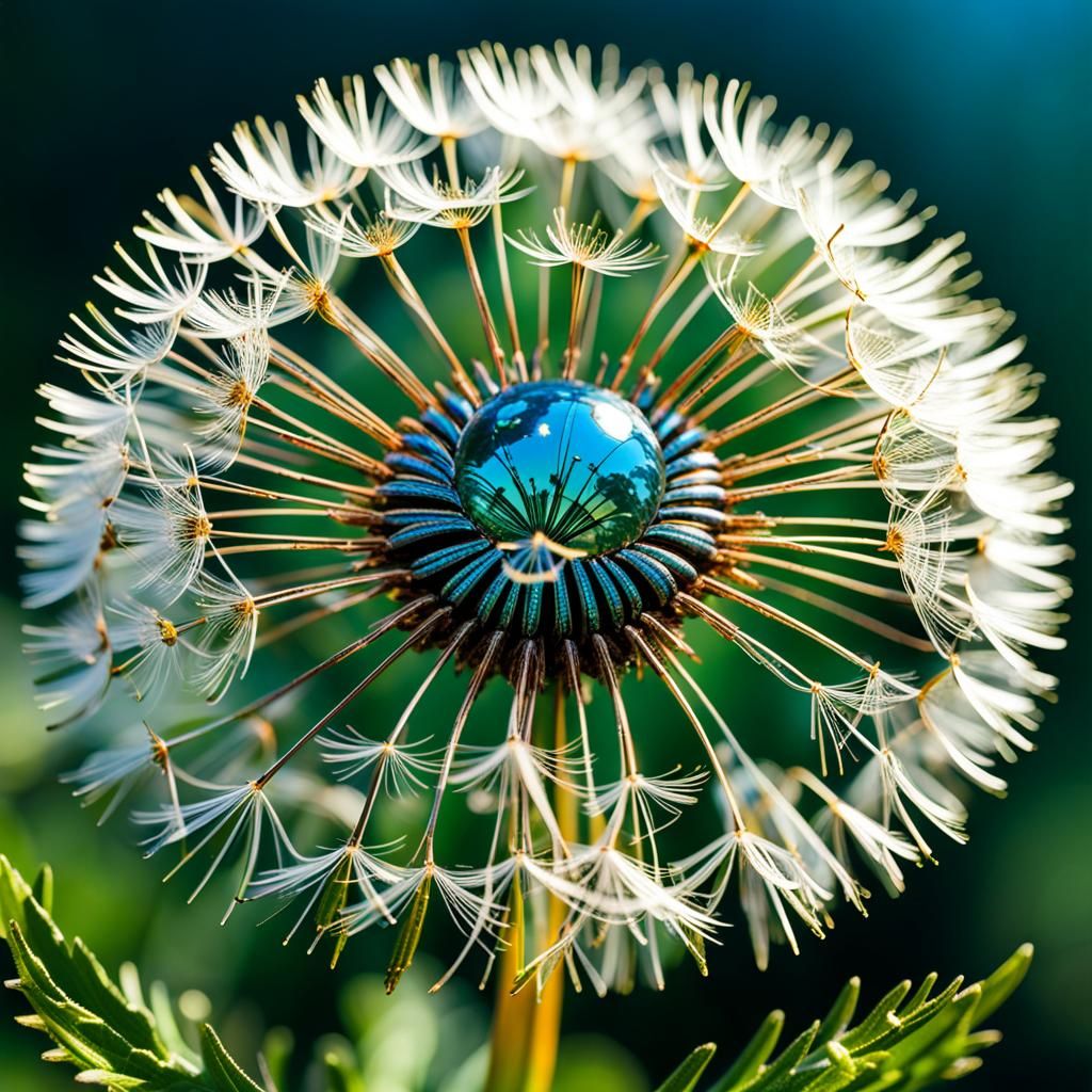 Metallic dandelion