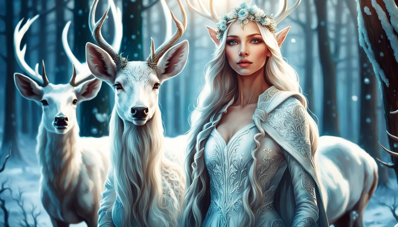 Winter Elf - AI Generated Artwork - NightCafe Creator