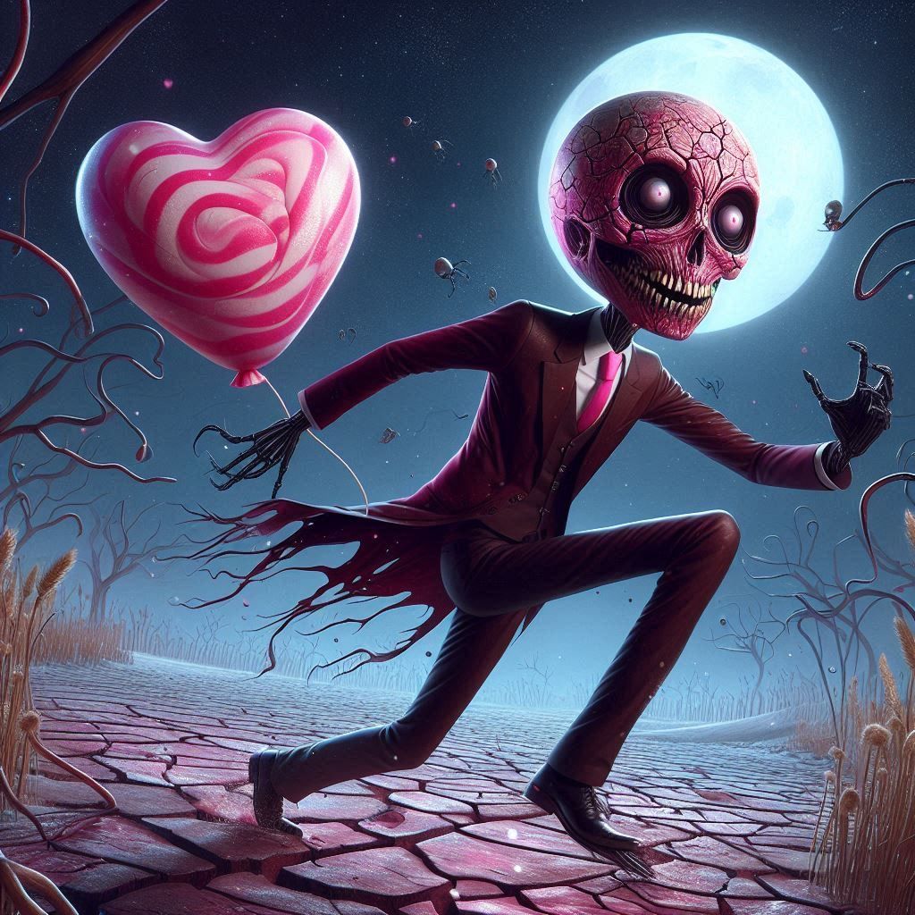 In Long Pursuit Nightmare Run from Valentine Heart Bubballoo...