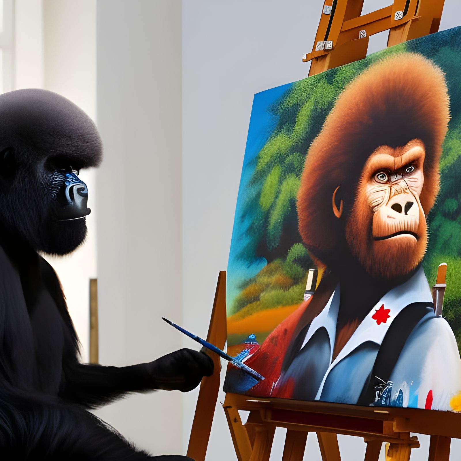 Wait, "GUERILLA art"?  I thought you said "GORILLA art"!!!  by @Zartist