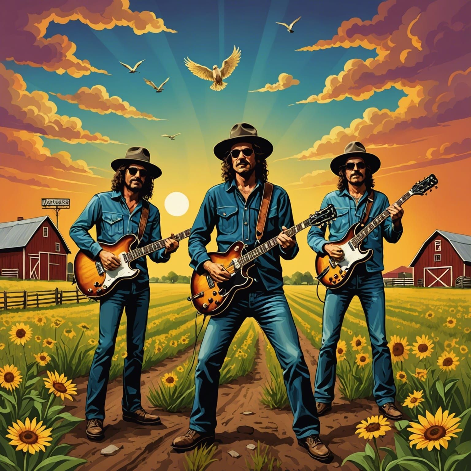 I'm going down to Yasgur's farm, gonna join a rock and roll ...