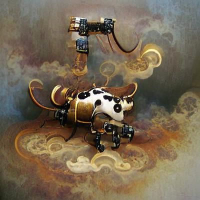 Steampunk cow