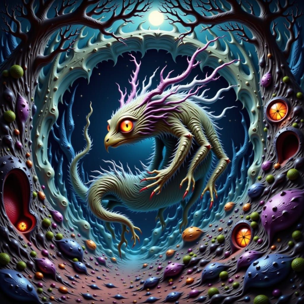 Creatures <lora:Night Hunter:1.0>