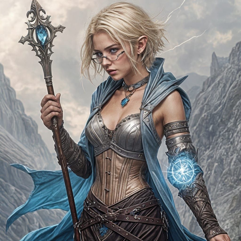 Blue Dragon bloodline sorceress