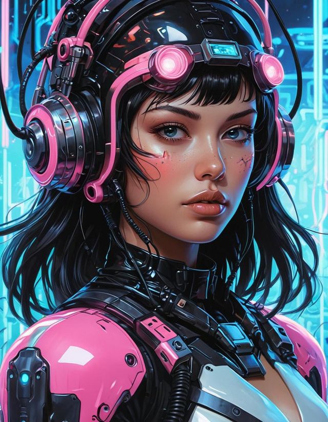 Candy Cyberpunk (Sci-fi Anime) - AI Generated Artwork - NightCafe Creator