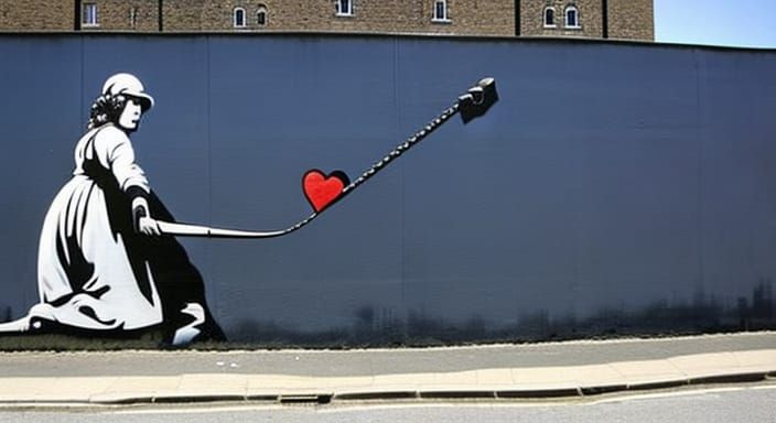 banksy mural art