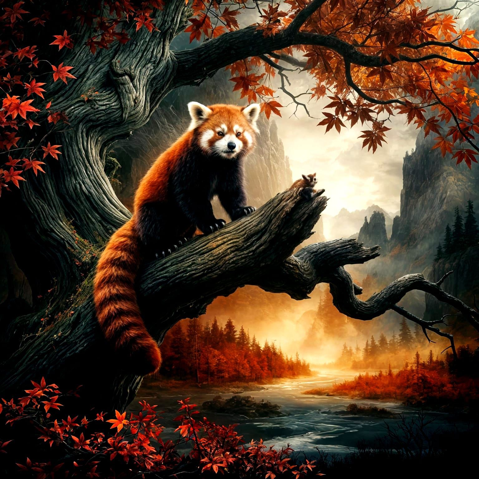 Red Panda  by @Stalean