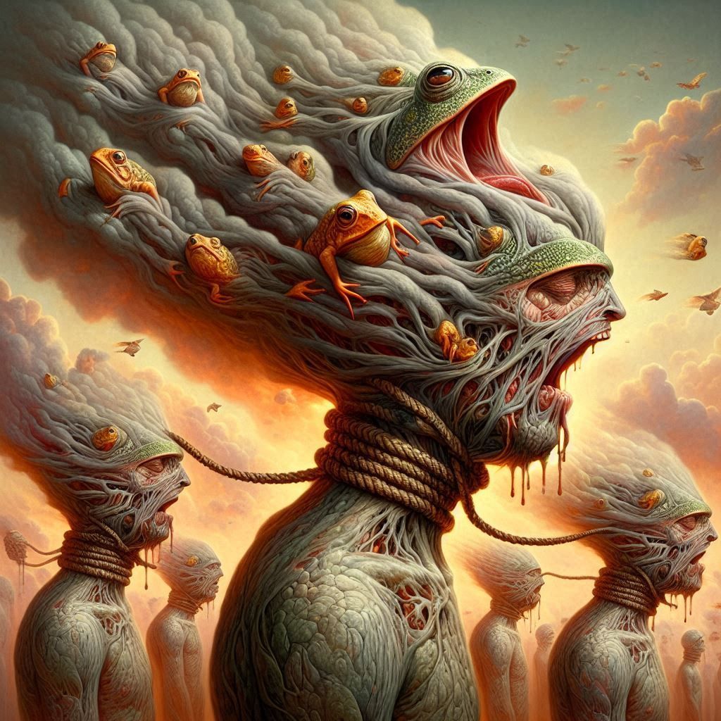 Around their necks hung a yoke, their minds all shrouded by ...