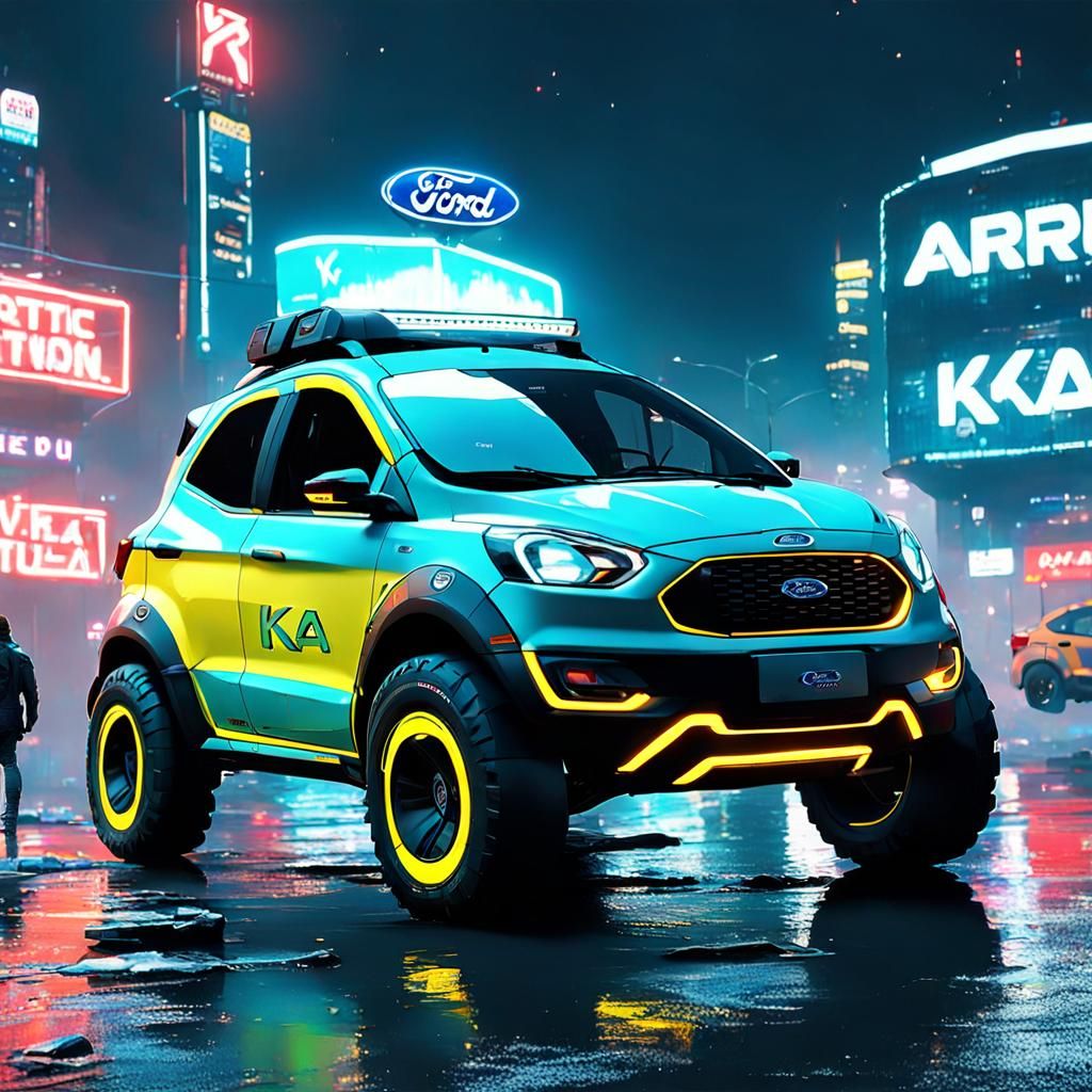 Ford KA artic expedition truck (cyberpunk 2099, blade runner...