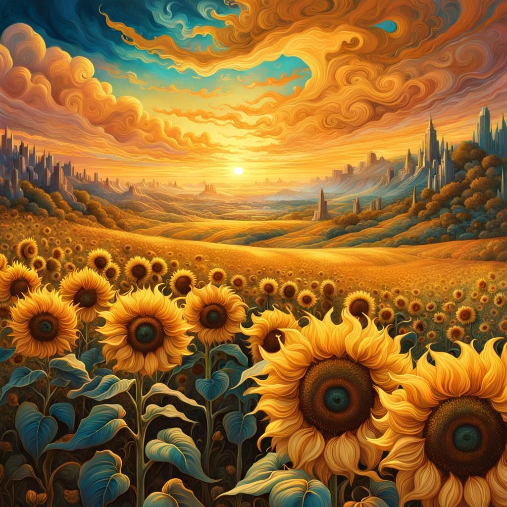 Sunflower - AI Generated Artwork - NightCafe Creator