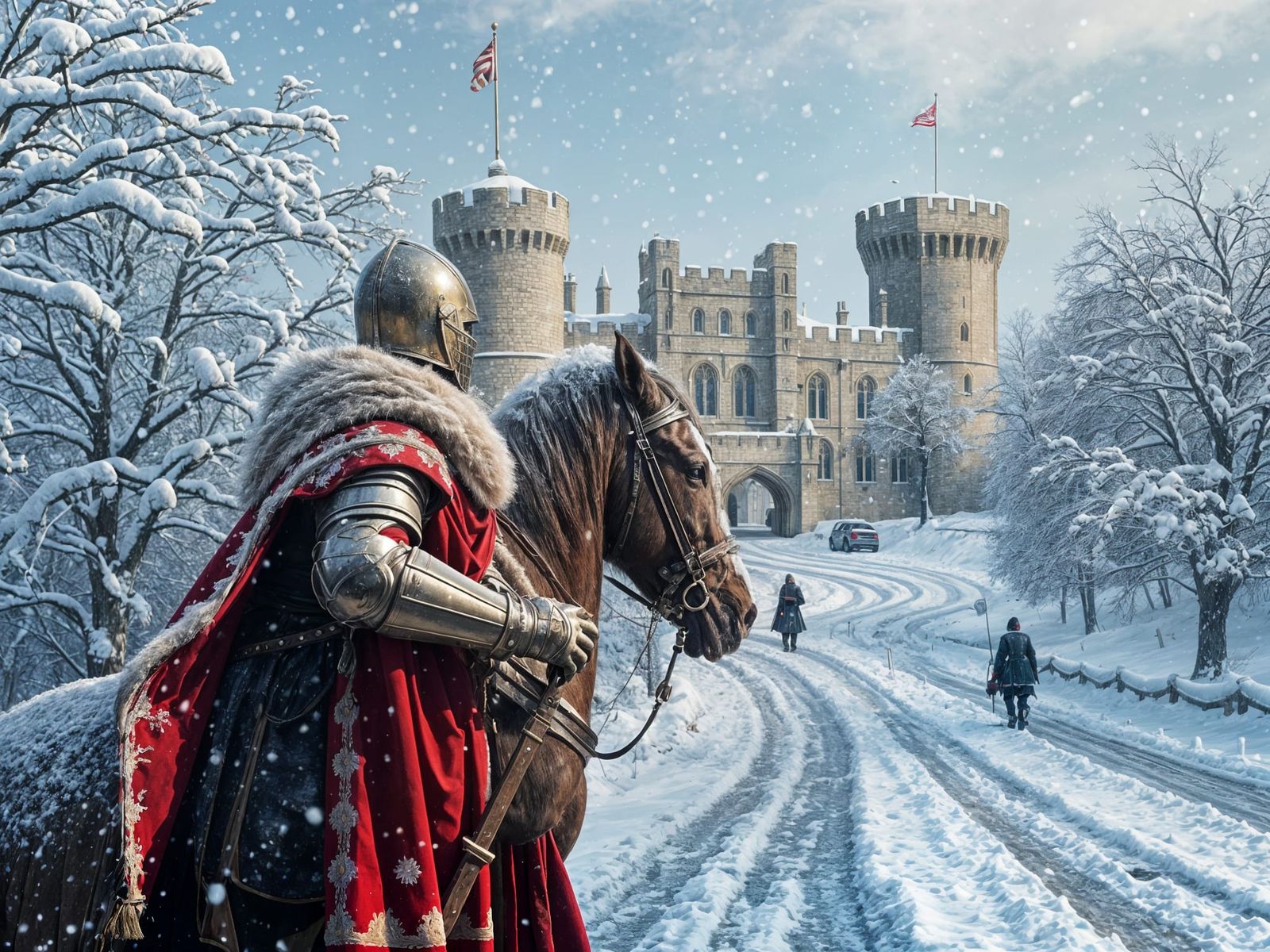 Knight in Armor at the Castle  by @Nageswara