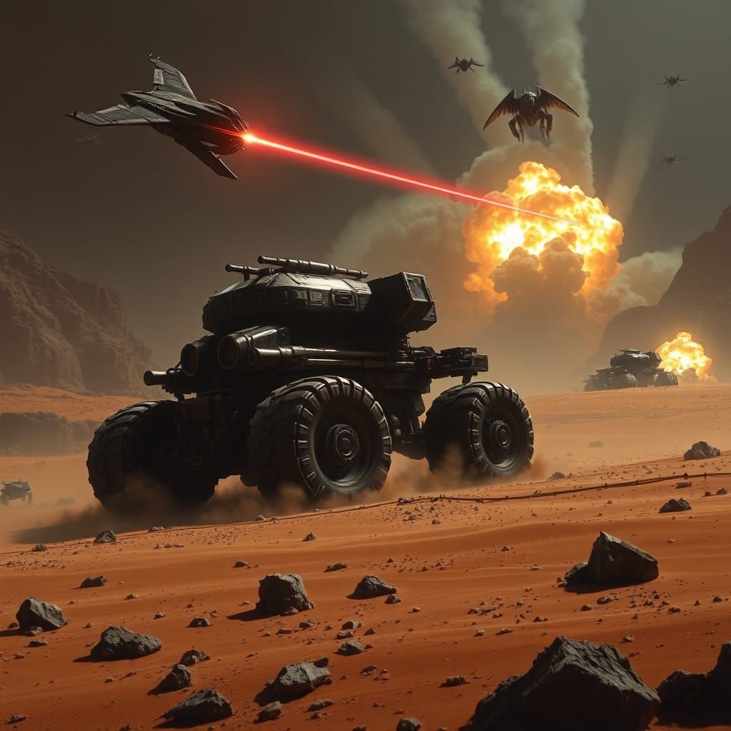 The path to the Krogan base during the Reaper attack