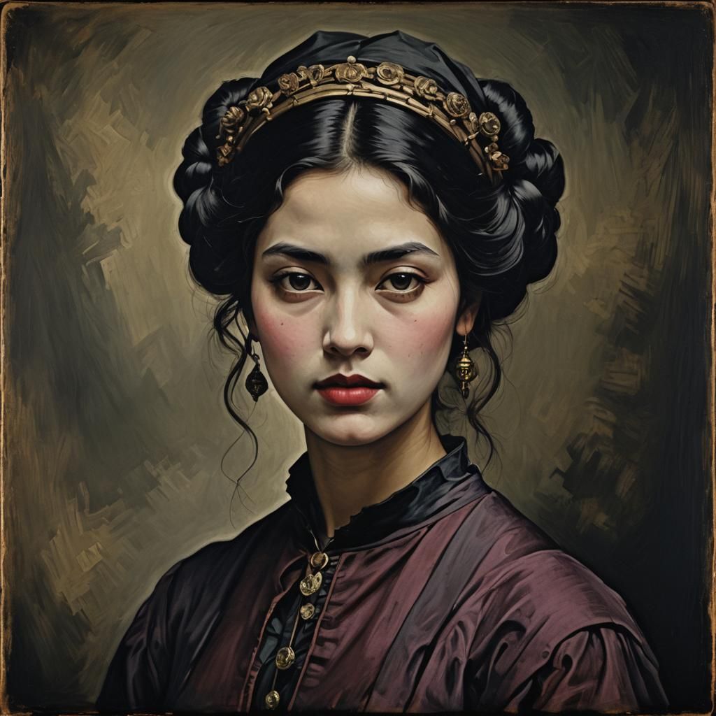Brunette Woman Portrait