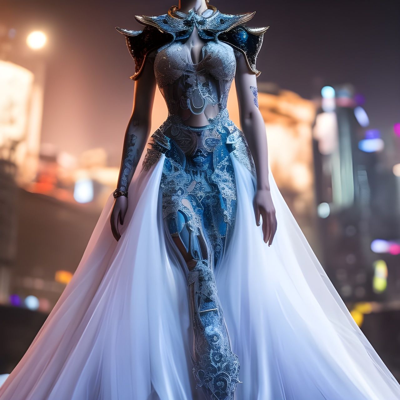 2060 Wedding Dress  by @Sharonjoy