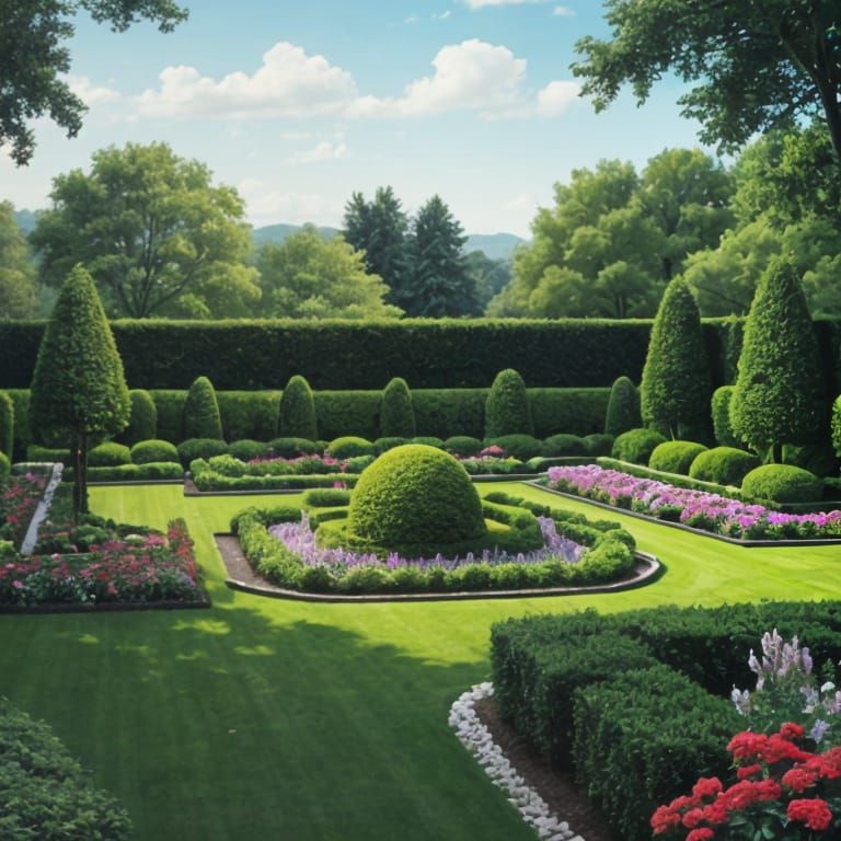 A Peaceful Garden, missing any trees