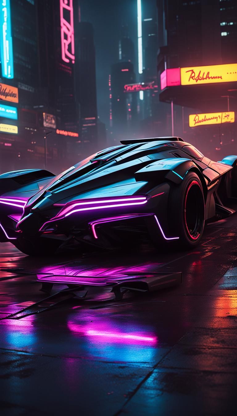 Batmobile concept 3 - AI Generated Artwork - NightCafe Creator