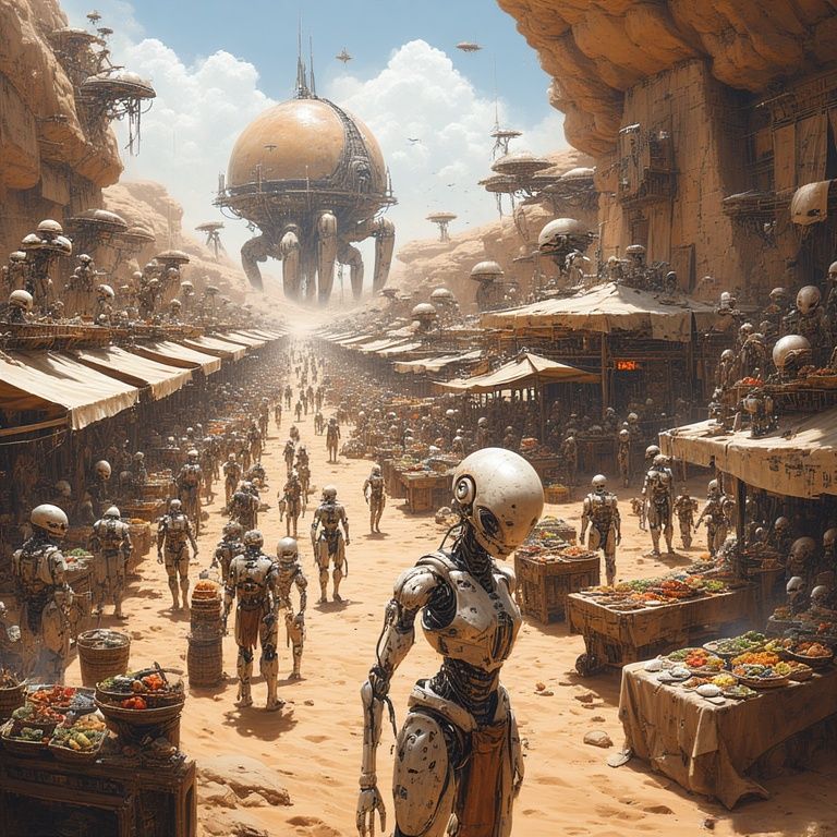 Alien street market